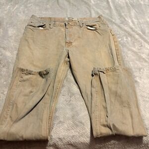 Wrangler Authentics 38x32 Brown Jeans with Blue